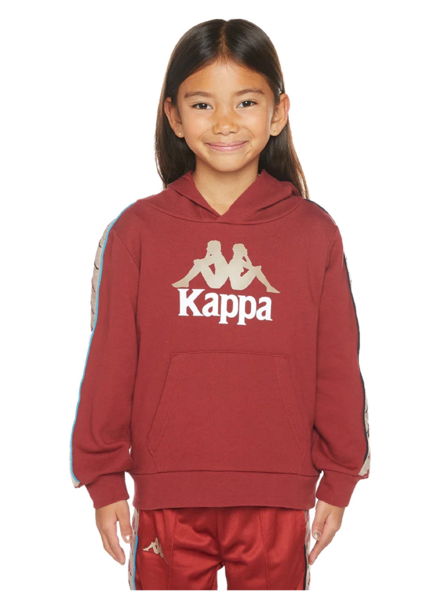 Kappa Hoodie 222 Banda Rocket Maroon And Turquoise 311T1JWY Vengeance78