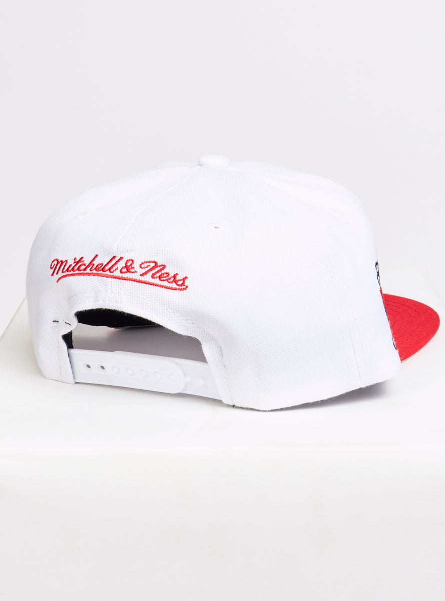 Mitchell & Ness Hat - NBA Cut Away Snapback - Bulls - Off White - SH20118