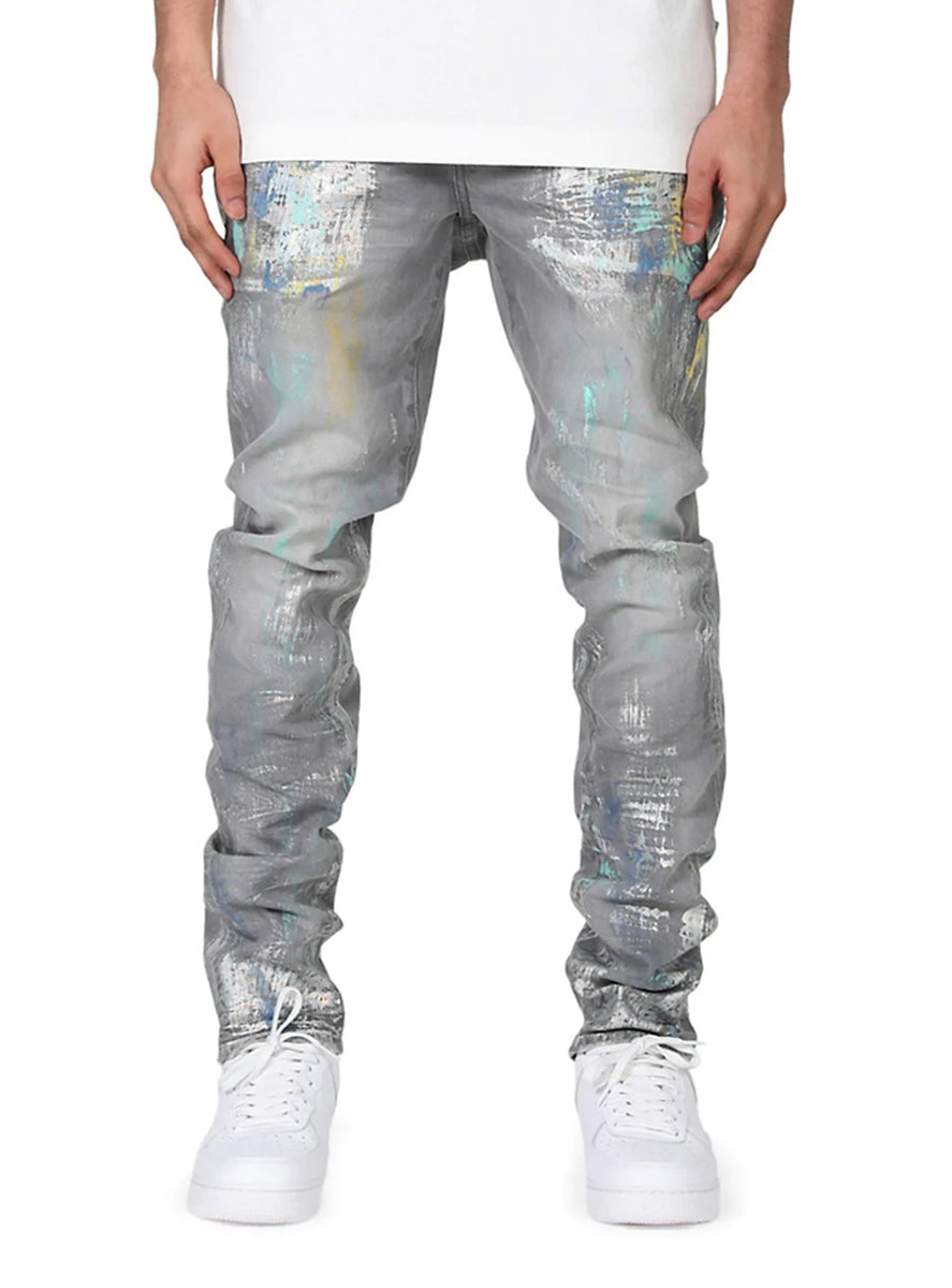 Purple Brand Washed Iridescent Pearl Jeans
