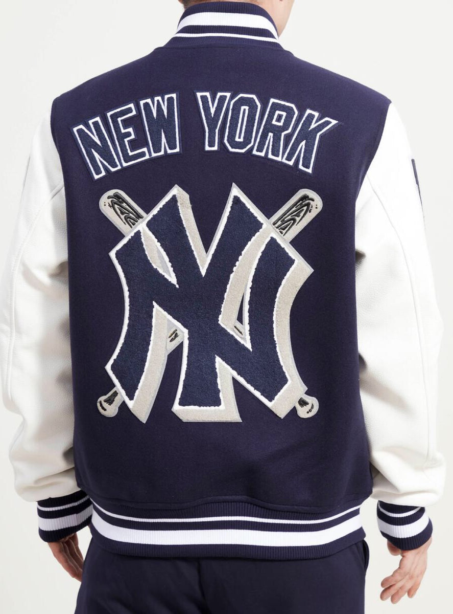New York Yankees Pro Standard Mash Up Satin Full-Snap Jacket - Navy