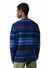 Lacoste Sweater - Unisex Fair Isle Alpaca and Wool Blend - Blue White - AH5663
