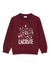 Lacoste Sweater - Kids' Crocodile Print Cotton - Bordeaux - SJ2461