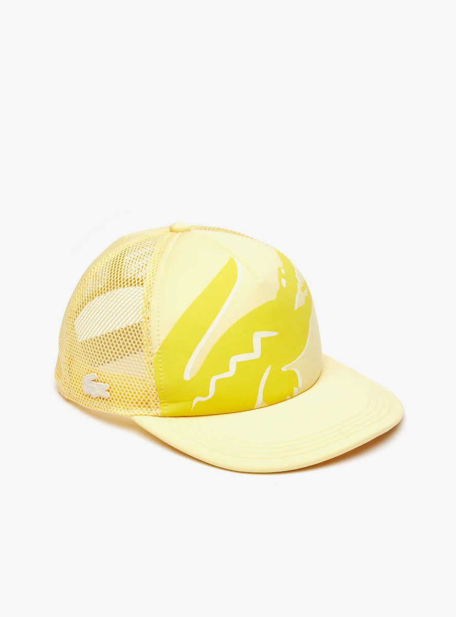 yellow lacoste hat