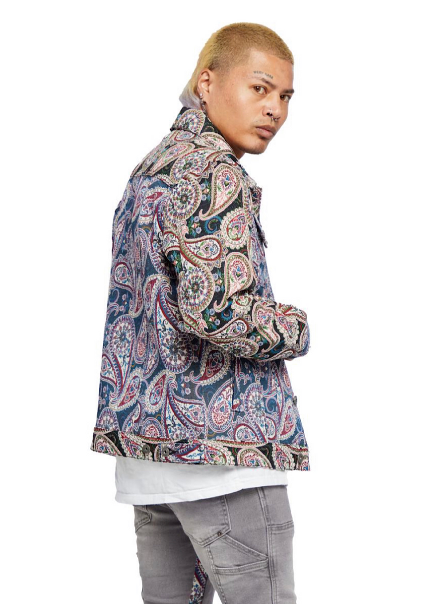 Valabasas Jean Jacket - Picasso - Grey Multi - VLBS2233