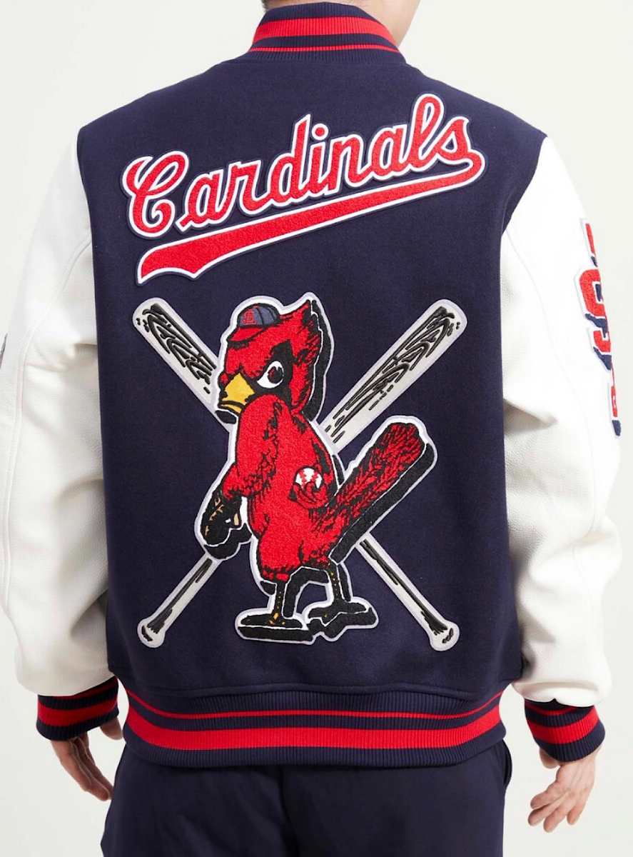 Men's Pro Standard Navy St. Louis Cardinals Mash Up Logo Pullover Hoodie Size: Small