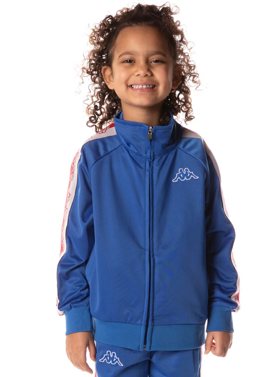 Kappa Kids Tracksuit Logo Tape Dartem Blue Lapis 35184SW Vengeance78