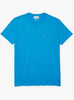 Lacoste T-Shirt - Crewneck Pima Cotton Jersey - Turquoise-HLU - TH6709