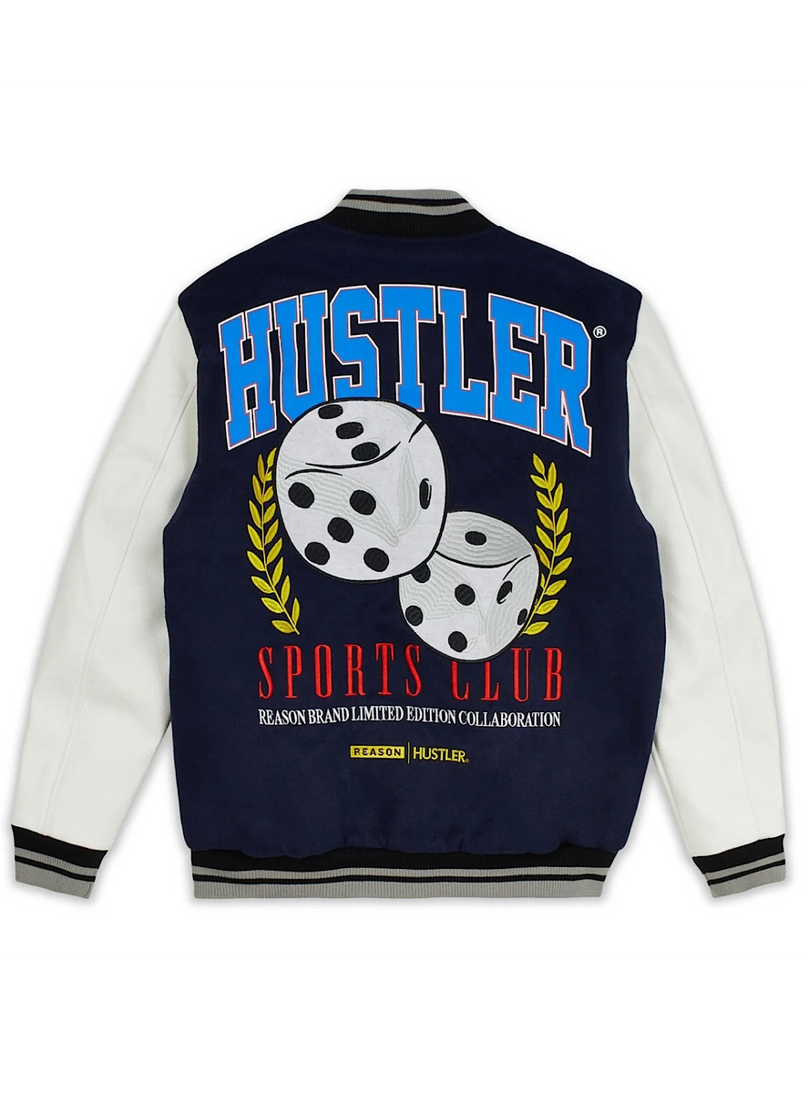 Reason Jacket - Hustler Varsity - Navy - VJ-05 – Vengeance78