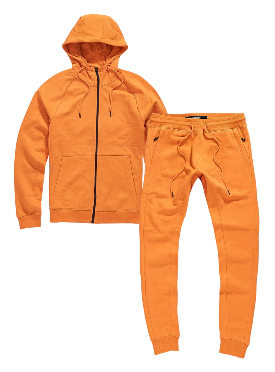 Jordan Craig Sweatsuit Uptown Fleece Lined Orange 8820H Vengeance78