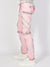 LNL Jeans - Straps and Pocket - Light Pink and Reflective - LLTP105