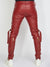 LNL Jeans - Leather - Dark Red - LLPU1025103