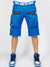 LNL Shorts - Strapped - Royal Blue with White - LDS421102