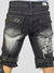 LNL Shorts - Strapped Denim - Black Stone Wash - LDS421101