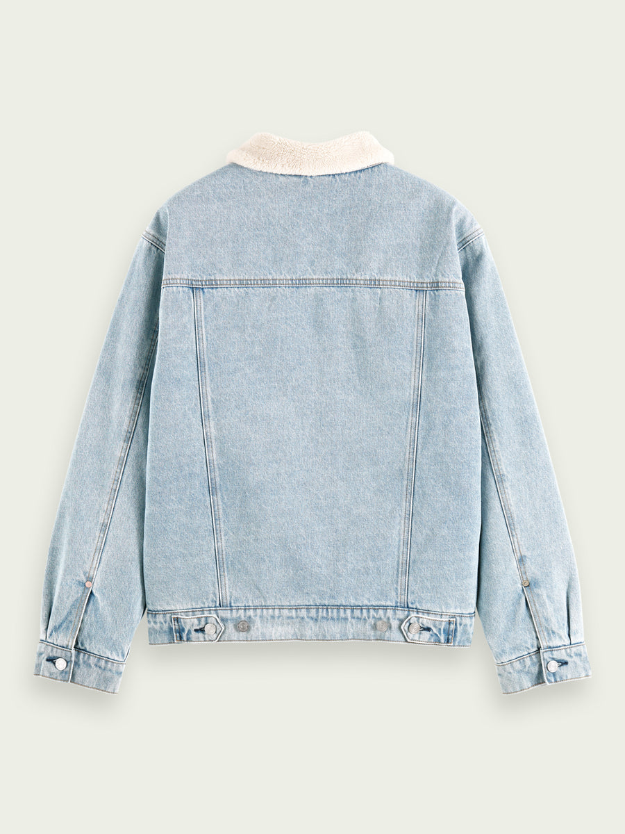 Scotch & Soda Denim jas voor heren, Laat het regenen 410, XL Scotch & Soda Denim jas voor heren, Laat het regenen 410, XL