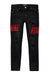 Homme+Femme Jeans - Letterman Denim - Black With Red - HFSP202181