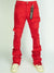 Politics Jeans - Super Stacked Cargo - Red - Marcel515