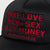 Homme+Femme Hat - Fake love Trucker - Black And Red - SPRING23152