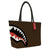 Sprayground Bag - Shark In Paris 2.0 Tote  - Brown - T6842