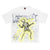 Lost Hills T-Shirt - White Yellow & Black - LH30004