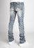 Guapi Jeans - Aqua Blue Embellished Denim - Blue