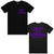 Pg Apparel T-Shirt - Strada- Black And Purple - STDA100