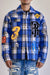 First Row Shacket - Rethink Multi Patches - Blue - FRJ2061