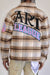 First Row Shacket - Art League Multi Patches - Brown - FRJ2064