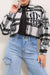 First Row Jacket - Women All Over Logo Multi Patches Shacket - FRLJ2062