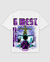 G West T-Shirt - Game of G  - Purple Pink and White - GWDTFPPT9071