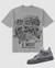 G West T-Shirt - No Grind No Shine - Smoke Grey - GWGLT9107