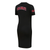 Pro Standard Crewneck - Women Cincinnati Reds Classic Body Con Dress - Black - LCRC39061