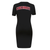 Pro Standard Crewneck - Women Cincinnati Reds Classic Body Con Dress - Black - LCRC39061