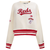 Pro Standard Crewneck - Women Cincinnati Reds Retro Classic Rib Flc Crewneck - Cream - LCRC314170