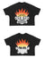 Mind Games T-Shirt - Fire - Black And Orange