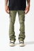 Serenede Jeans - Oil Cargo Stacked - Olive