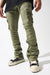 Serenede Jeans - Oil Cargo Stacked - Olive