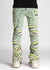 Guapi Jeans - Slime Green Knit Patches Denim - Green