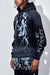 First Row Hoodie - Wake Up And Be Fierce Lighting Skull - Black Wash - FRF2481A