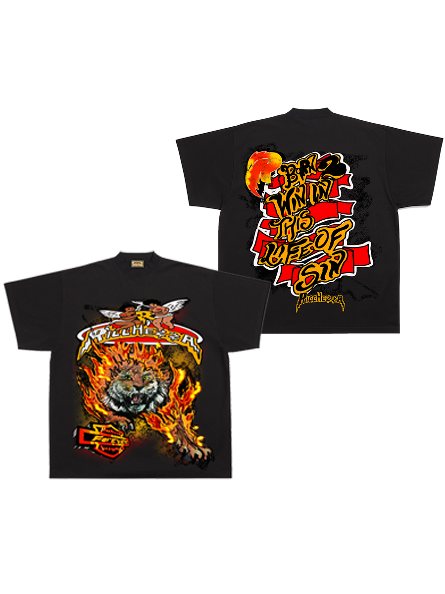 Ricchezza T-Shirt - Born To Win - Black - FA24-002 – Vengeance78