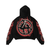 Lost Hills Hoodie - Dynamo Thoughts - Black And Red - LH4008