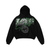 Lost Hills Hoodie - Skull Switch - Black And Green - LH4003