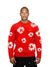 George V Sweater - Flowers - Red - GVT-121