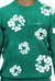 George V Sweater - Flowers - Green - GVT-121