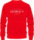 George V Sweater - Knit Logo - Red - GVT-116