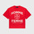 Homme+Femme T-Shirt - Amour Cropped Tee - Red - HFFW2024144