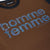 Homme+Femme T-Shirt - Mardi Gras Cropped Tee - Brown - HFFW2024124