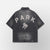 Hyde Park Shirt - Studded Park Denim Work Shirt - Black