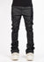 Guapi Jeans - Flowers Embellished Denim -  All Black