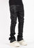 Guapi Jeans - Flowers Embellished Denim -  All Black