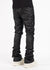 Guapi Jeans - Flowers Embellished Denim -  All Black